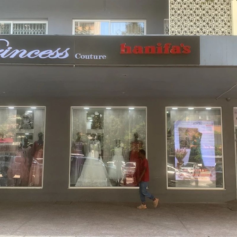 Princess Hanifa's — shopfront signage by The Graphic Co.